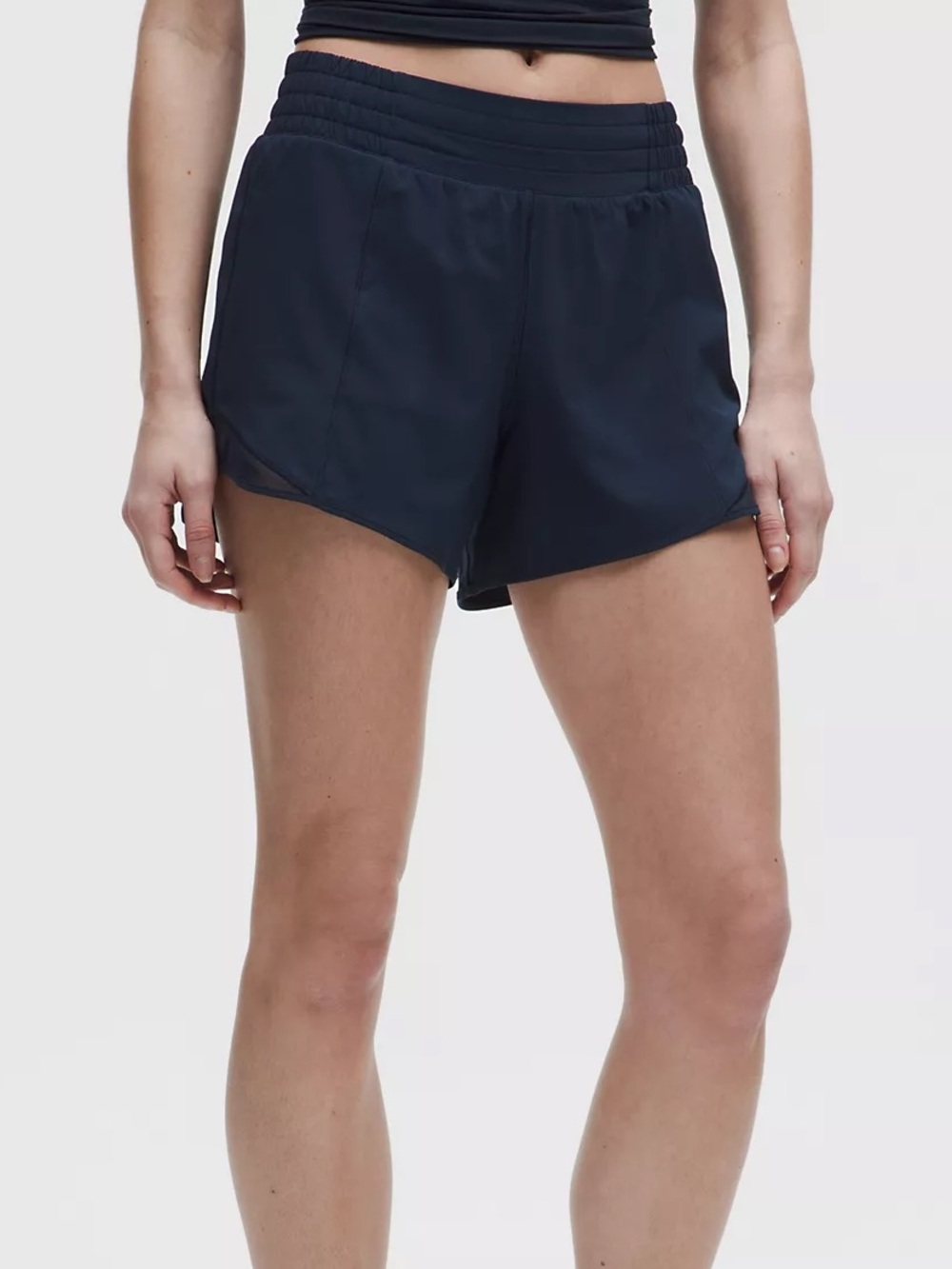 Lululemon True Navy Blue Hotty Hot Shorts Size 4 4 Inch